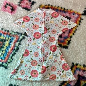 Sleeping baby Zippedee zip swaddle transitioner